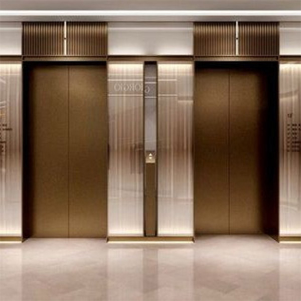 12Stainless steel Reception hall entrance elevator wall mold cladding board embossed ceiling grill (3)