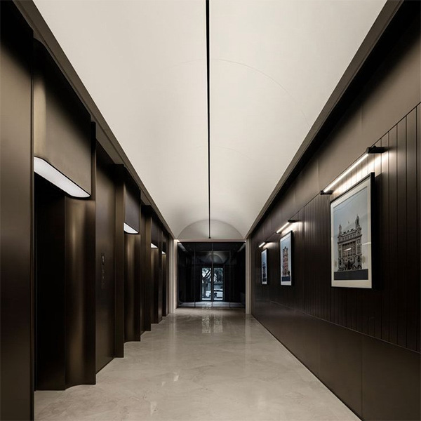 13Customised SUS304 Hotel Restaurant Area Ceiling Raw Edge Lift Cladding Wall Panels (10)