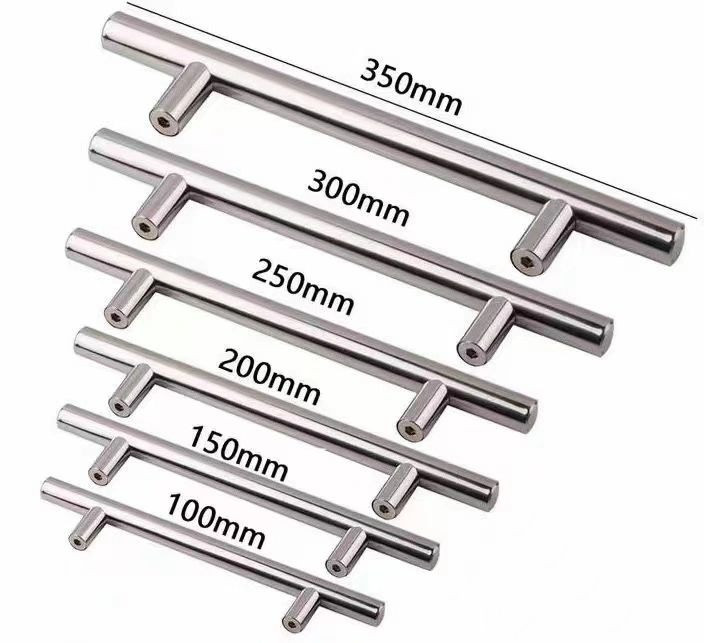 4. Classic Design Furniture T Bar Drawer Cabinet Cupboard Door Handle Stainless Steel Metal Brass Pull Handles (7)