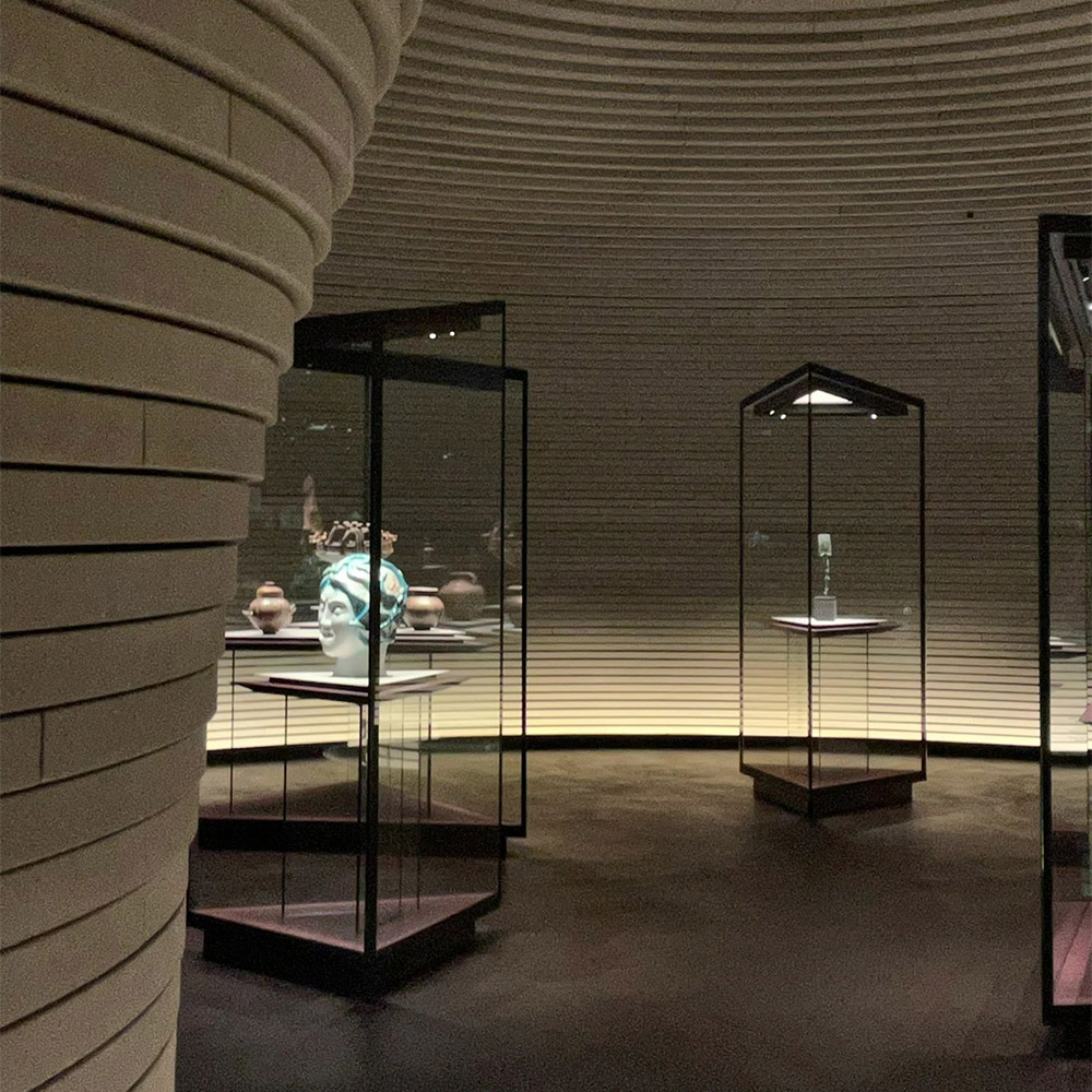 Durable Stainless Steel Museum Display Case Witness of Time (2)