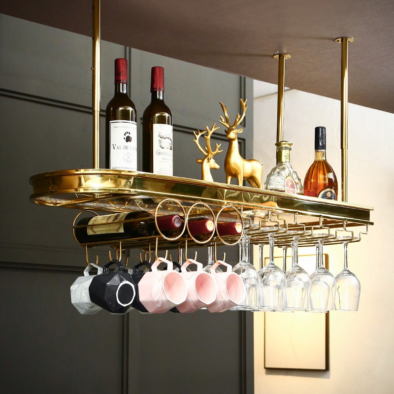 Hanging S.S Wine Racks (2)