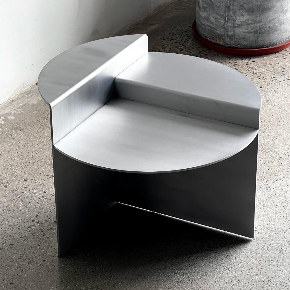 Metal side table