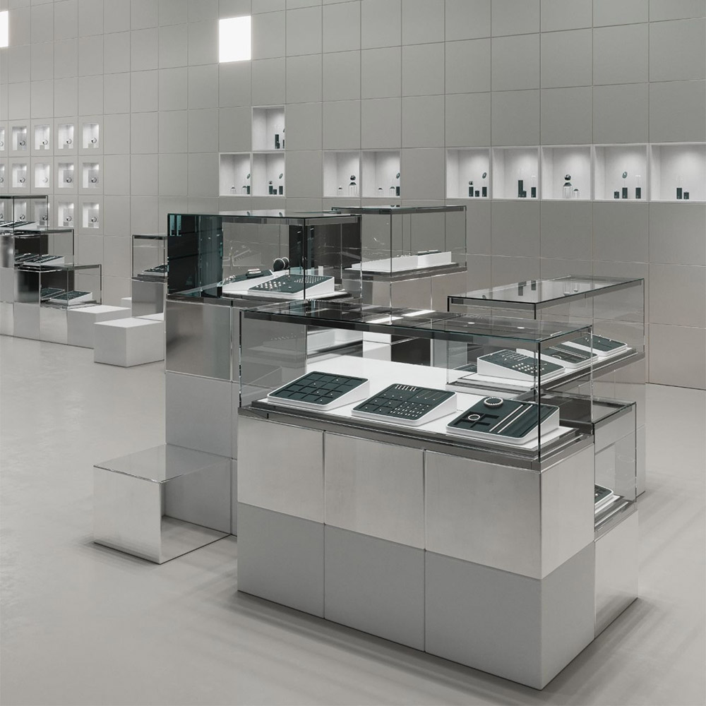 Stainless Steel Jewellery Cabinets with a High-Tech Feel (4)