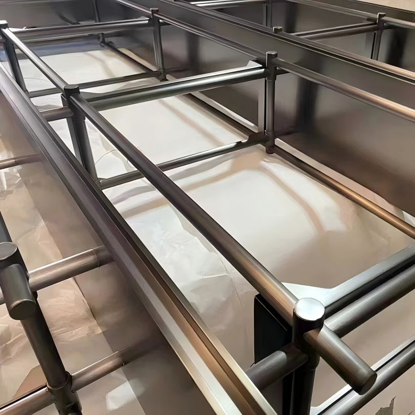 stainless steel shelving unit